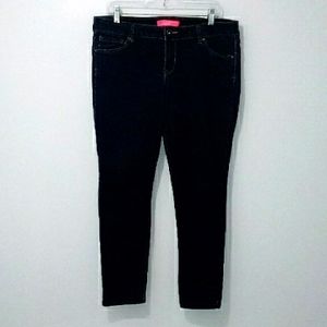 London mid rise skinny dark blue jeans